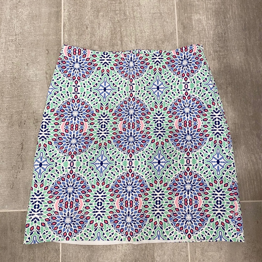 Colorful multi pastel patterned skirt